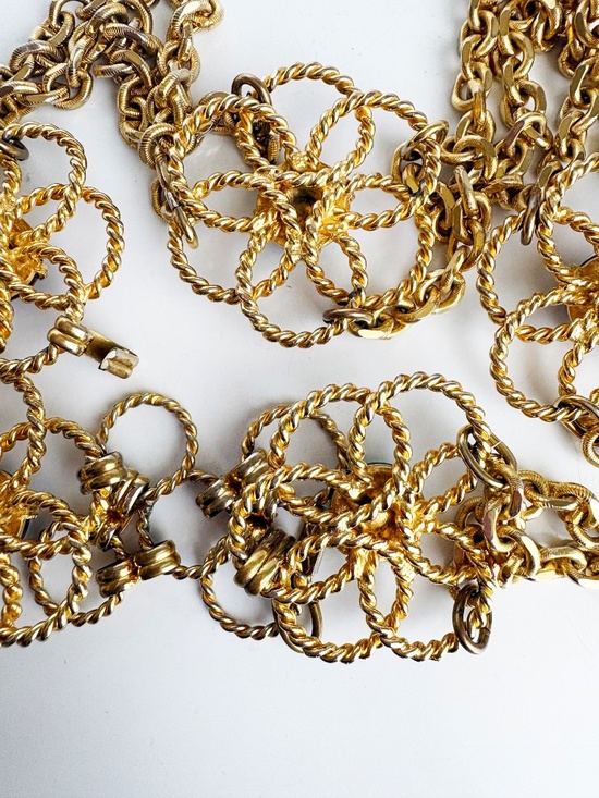 Vintage Yves Saint Laurent Chain Belt Necklace 1960s Roger Scemama for YSL main image 7